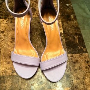 TOP Moda Women's Lavender Heeled Sandals‎